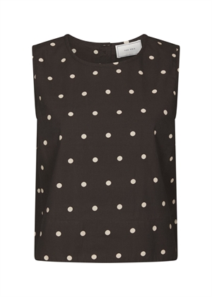Polly dot top Dark Brown Neo Noir